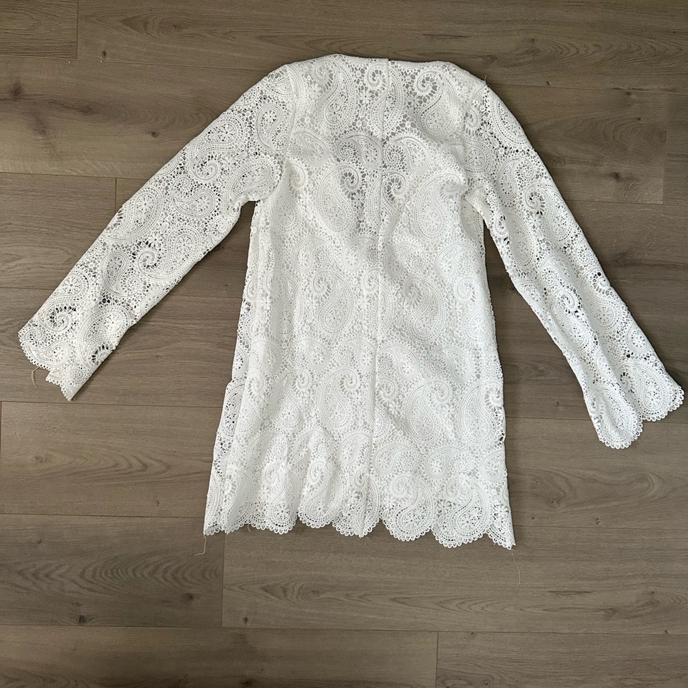 NWT Nasty gal Lace Tunic Long Sleeve Mini Dress - Picture 6 of 8